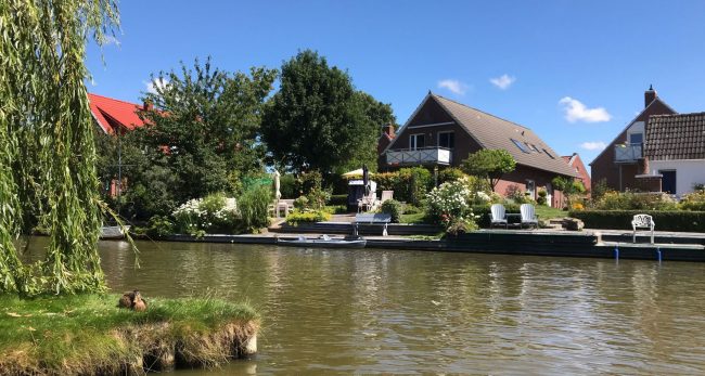 Blick von einer Seitengracht aus