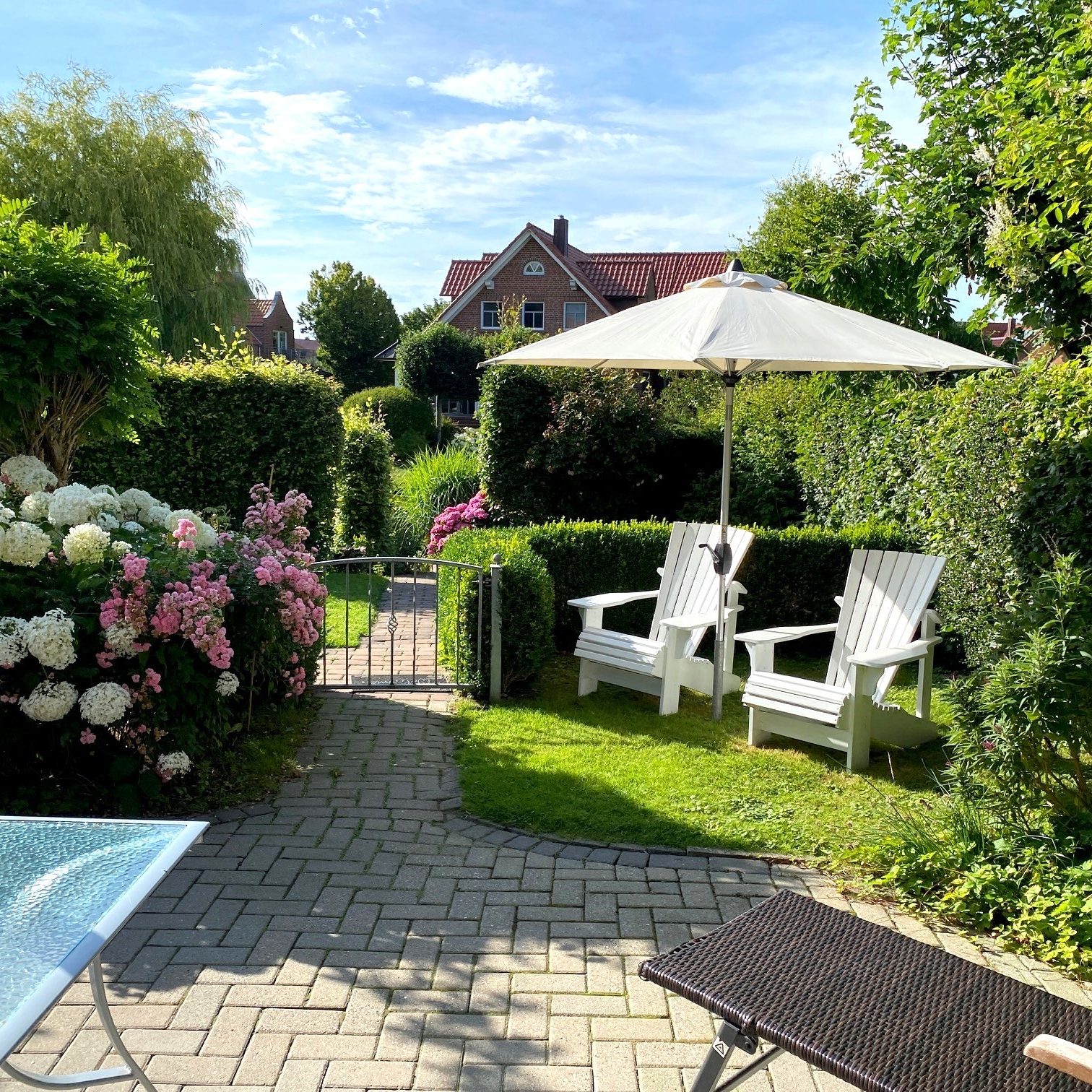 Fewo Am SielUfer: Die Außenterrasse dieser Wohnung